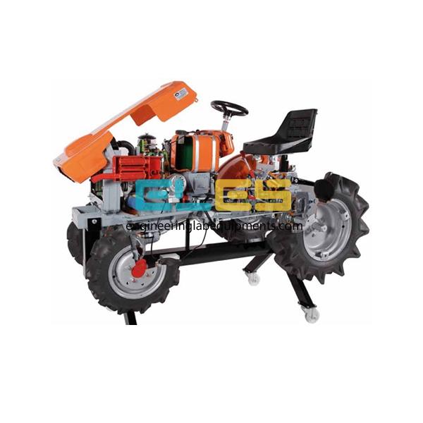 Cut Model of Agricultural Tractor