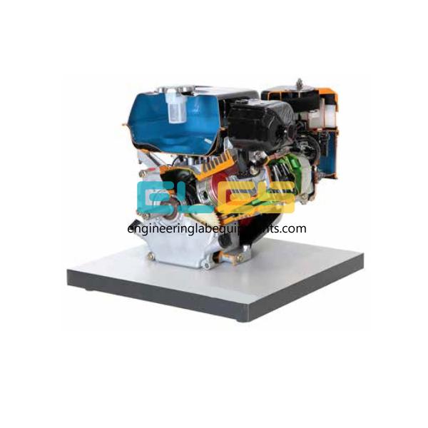 Cut Model of Single Cylinder Four Stroke Petrol Engine