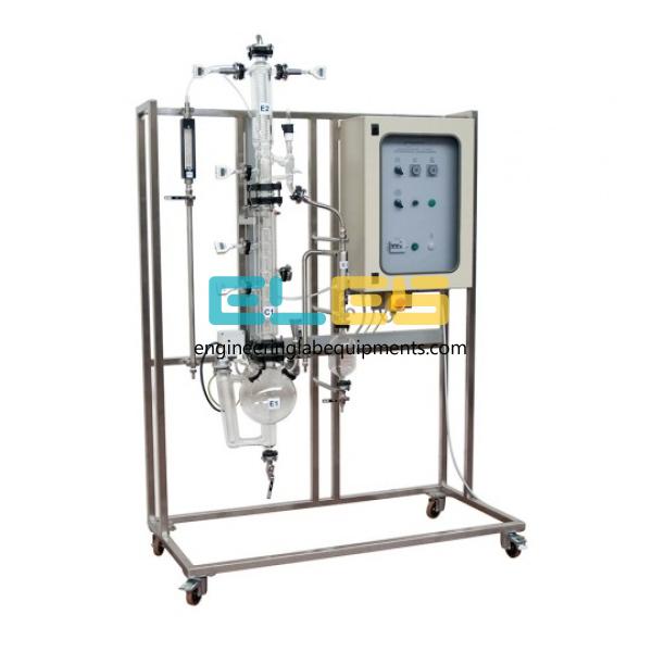 Manual Batch Distillation Pilot Plant with Data