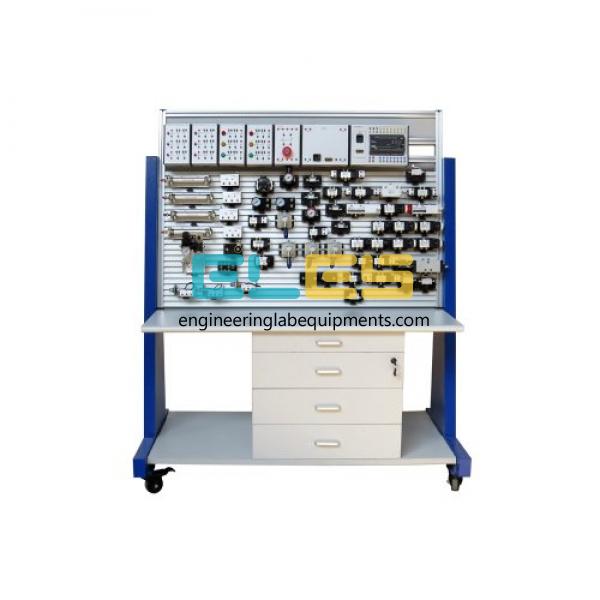 PLC Controlled Pneumatic and Hydraulic Training Test Bench