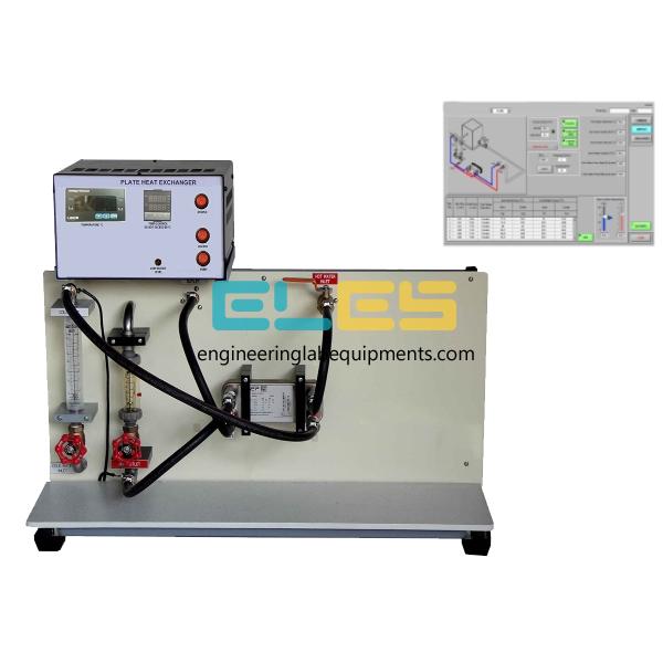 Plate Type Heat Exchanger with Data Acquisition