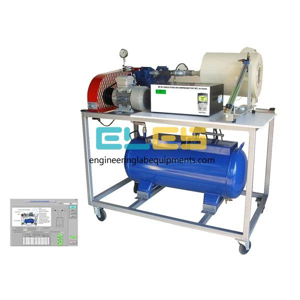 Single Stage Air Compressor Setup with Data Acquisition